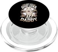 Obtengo mi Buena Apariencia de Daddy Samoyed Puppy Dog Lover PopSockets PopGrip para MagSafe