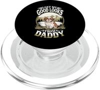 Obtengo mi buena apariencia de Daddy Shih Tzu Puppy Dog Lover PopSockets PopGrip para MagSafe