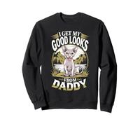 Obtengo mi buena apariencia de Daddy Sphynx Kitten Lover Sudadera