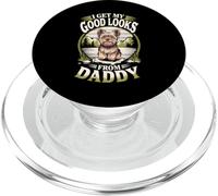 Obtengo mi buena apariencia de Daddy Yorkshire Terrier Dog Lover PopSockets PopGrip para MagSafe