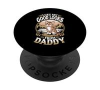 Obtengo mi buena apariencia de papá amante de los gatitos de Bengala PopSockets PopGrip Adhesivo