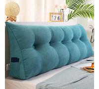 OBTUSS Almohada de apoyo de posicionamiento grande para cama, cabecero de cama, sofá, cojín triangular de cuña para respaldo, almohadas lumbares extragrandes con funda extraíble de terciopelo