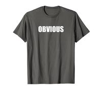 Obvio Camiseta, Hombre, Asfalto, S