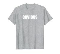 Obvio Camiseta, Hombre, Gris Jaspeado, XXL