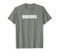 Obvio Camiseta, Hombre, Verde Militar Jaspeado, XL