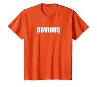 Obvio Camiseta, Niños, Naranja, 8 años