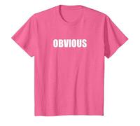 Obvio Camiseta, Niños, Rosa Jaspeado, 6 años