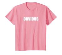 Obvio Camiseta, Niños, Rosado, 12 años