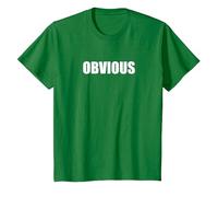 Obvio Camiseta, Niños, Verde Kelly, 10 años
