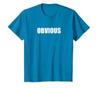 Obvio Camiseta, Niños, Zafiro, 8 años