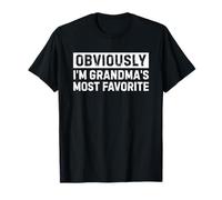 Obviously I'm Grandma'S Most Favorite Grandson Granddaughter Camiseta