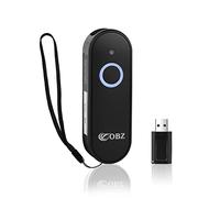 OBZ 2D Lector Código de Barras Inalámbrico, 1D QR Escáner Codigo Barras Bluetooth / 2.4G/ USB 3-en-1 Data Matrix CMOS Pistola Portátil para Inventario iOS Android Tabletas PC POS
