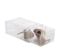 OC ORDEN EN CASA Y MUCHO MAS Cajón metacrilato Clarity zapatos grandes apilable 20 x 35 x 13 cm