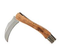 Ocadeau Cuchillo para setas personalizado con grabado - Mango de madera grabado con láser - Hoja de acero inoxidable - Regalo original para amantes de la recolección