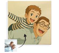 Ocadeau Póster fotográfico Personalizado con Efecto de Dibujos Animados - Idea de Regalo Personalizada con Tus Fotos - Regalo para Hombre, Mujer, Pareja o Familia para Navidad o Aniversario