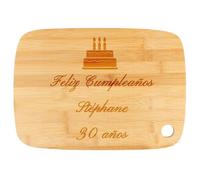 Ocadeau Tabla de Cortar de Madera Personalizada con Texto Grabado - Tagliere Grande da cucina in bambù