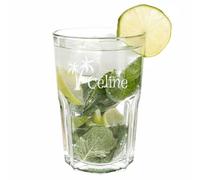 Ocadeau Vaso de Mojito Personalizado con Grabado - Vaso de cóctel de Vidrio Transparente - Idea de Regalo Original de Verano para Hombre o Mujer, cumpleaños o Día del Padre/Madre