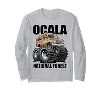 Ocala National Forest 4x4 Overlanding Truck Diseño de Dibujos Animados Manga Larga