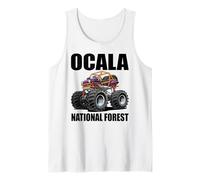 Ocala National Forest Florida 4x4 Offroad Diseño de Dibujos Animados Camiseta sin Mangas