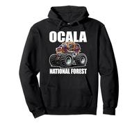 Ocala National Forest Florida 4x4 Offroad Diseño de Dibujos Animados Sudadera con Capucha