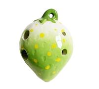 Ocarina 1 ocarina for principiantes, portátil, con forma de fresa y 6 agujeros(Color 1)