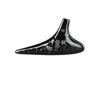 Ocarina 12 Agujeros Cerámica Negra Porcelana Profesional Alto Soprano CF Instrumentos Musicales Hechos A Mano Cerámica Dolomita (Color : SC 1)