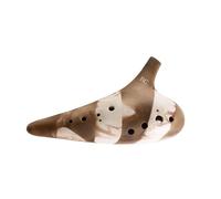Ocarina 12 Agujeros Instrumentos Musicales De Cocción Dolomita Hecha A Mano Cerámica Instrumento De Ocarina Profesional (Color : Bass C)