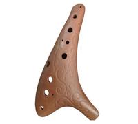 Ocarina 12 Agujeros Ocarina De Madera Instrumentos Musicales Cordón Triple Profesional Alto