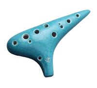 Ocarina 12 Hoyos SG Treble G-tone 12 Hoyos Profesional Crackle Ahumado Instrumento Para Principiantes De Nivel Básico(Blue)