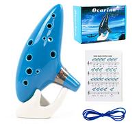 Ocarina 12 tonos Alto C con soporte para libro de canciones, cordón para el cuello