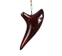 Ocarina 12 Tonos Alto C Ocarina Flauta Clásica Instrumento Musical Para Principiantes Buen Timbre Chino Tao(Red)