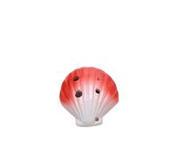 ocarina 3 Colores Ocarina 6 Agujeros Ocarina Alto C Tono Principiante Ocarina Enseñanza Colgante De Cerámica (Color : Crimson)