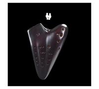 Ocarina 3 Tube Legend Ocarina Alto C Key AC Base De Cerámica Triple Ocarinas Instrumento Musical Profesional Regalos Para Principiantes(Brown red)