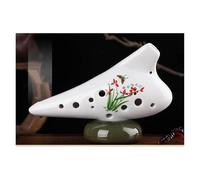 Ocarina Alto C De 12 Agujeros Con Borde Flauta Ocarina Tipo Vertical Ocarina Hecha A Mano Del Tiempo Ocarina De 12 Agujeros(Pattern 3)