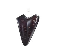 Ocarina Alto C De 3 Tubos, Llave AC De Cerámica Hecha A Mano, Triple Ocarinas Ardientes, Música Avanzada, Instrumento De Música Tradicional (Color : A)