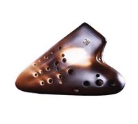 Ocarina Alto C De Cerámica De 3 Tubos, Ocarina De Porcelana Ahumada De 16 Agujeros, Ocarinas Profesionales Avanzadas, Instrumentos Musicales (Color : A)