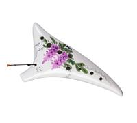 Ocarina Alto C De Doce Agujeros Hu Pintada A Mano Llave AC Para Principiantes Ocarina De Enseñanza 12 Agujeros (Color : 3)