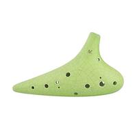 Ocarina Alto C de doce agujeros, llave Tao Xun para principiantes, esmalte de grietas, instrumento Musical profesional de Ocarina, instrumento de ocarina