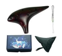 Ocarina Alto De 12 Agujeros Con Clave C Instrumento Profesional Para Práctica De Interpretación Para Adultos Y Principiantes Ocarina(Golden)