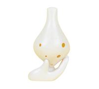Ocarina Alto De 6 Agujeros Clave C Instrumento Para Principiantes Y Adultos Ocarina Instrumento De Cerámica(White)