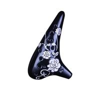 Ocarina Cerámica Alto C Ocarina de cerámica 12 agujeros, flauta musical con llave Alto C, Ocarinas ahumadas profesionales Xun, instrumento Orff tradicional for principiantes para Principiantes