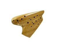 Ocarina contralto, AC Alto C Key Cerámica Ocarina Color de grano madera for principiantes