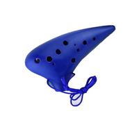 Ocarina contralto, Llave Ocarina Alto C de plástico 12 agujeros, color azul