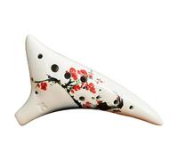 Ocarina de 12 agujeros Cerámica C Ocarinas Flautas profesionales para principiantes para Instrumento Orff portátil para niños Instrumento musical Ocarina de cerámica