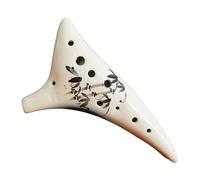Ocarina de 12 agujeros Cerámica C Ocarinas Flautas profesionales para principiantes para Instrumento Orff portátil para niños Instrumento musical Ocarina de cerámica