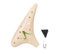 Ocarina de 12 agujeros con rangos de tonos ricos y construcción de resinas ligeras para entusiastas de la música e intérpretes o ejecutantes, instrumento musical de resina seguro para niños