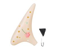 Ocarina de 12 agujeros con ricas gamas de tonos y construcción de resinas ligeras para entusiastas de la música e intérpretes o ejecutantes, resina de grado de concierto