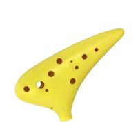 Ocarina De 12 Agujeros, Instrumento Musical De Ocarinas De Plástico De 4 Colores, Fácil De Aprender Y Llevar Para Amantes De La Música Y Principiantes (Color : Yellow)
