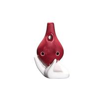 Ocarina De 6 Agujeros Con Esmalte De Colores Llave C Instrumento Musical Profesional Portátil Para Principiantes instrumento De Ocarina Para Adultos(Burgundy)