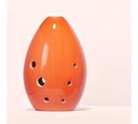 Ocarina de 8 agujeros for principiantes, estilo chino, hecha a mano, Color sólido, fácil de aprender, instrumentos musicales for adultos (Color : Orange)